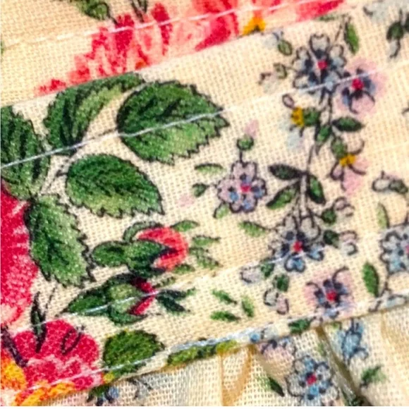 Vintage floral midi a line skirt - Picture 7 of 16